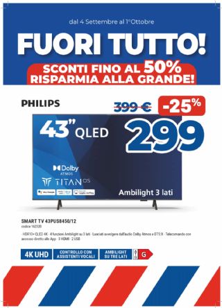 TV PHILIPS 43PUS8450 43'' 4K QLED